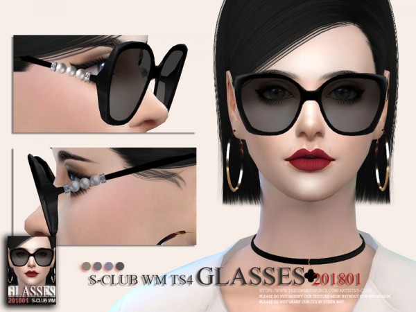  The Sims Resource: Glasses F 201801 by S Club