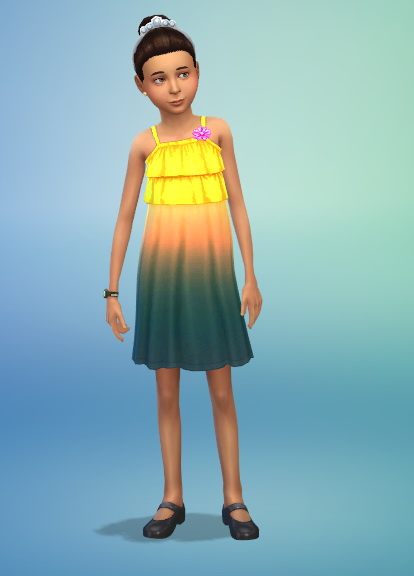  Simsworkshop: Dip Dyed Dress by Fruitcakesimmer