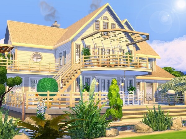  The Sims Resource: Tropical Hideout house by MychQQQ