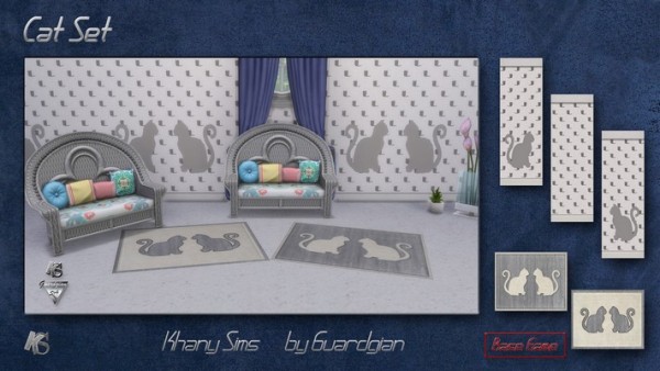  Khany Sims: Cat rugs set