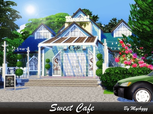  The Sims Resource: Sweet Cafe by MychQQQ