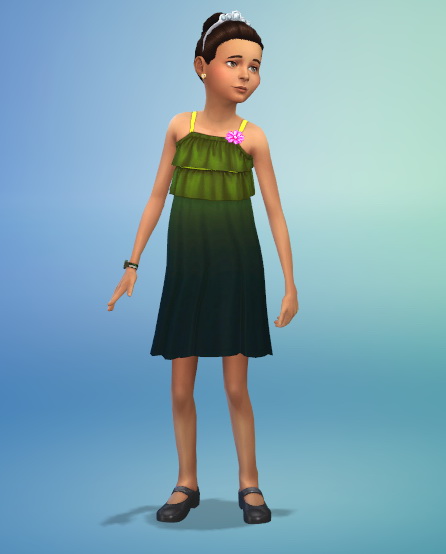  Simsworkshop: Dip Dyed Dress by Fruitcakesimmer