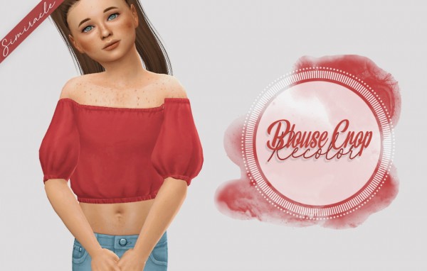  Simiracle: Blouse Crop Recolor   Kids Version