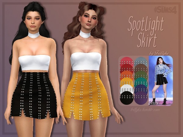  The Sims Resource: Spotlight Skirt by Trillyke