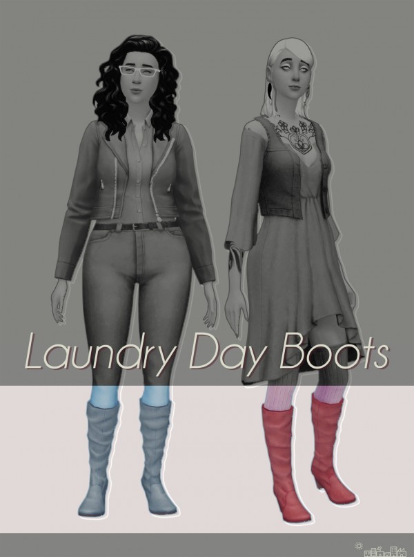  Picture Amoebae: Laundry day boots recolored