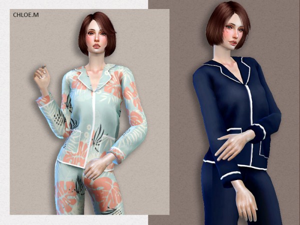  The Sims Resource: Pajama for her by ChloeMMM