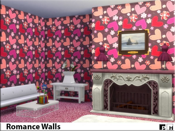  The Sims Resource: Romance Walls by Pinkfizzzzz