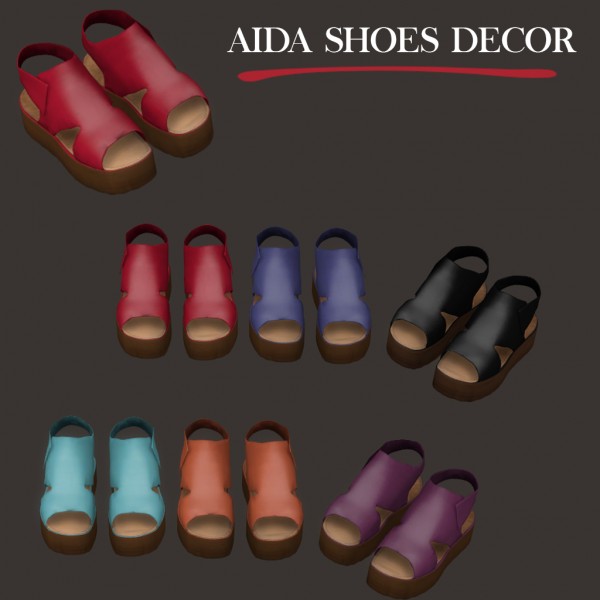  Leo 4 Sims: Aida Shoes Decor