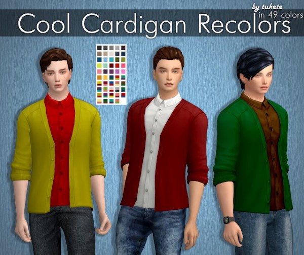  Tukete: Cool Cardigan Recolors
