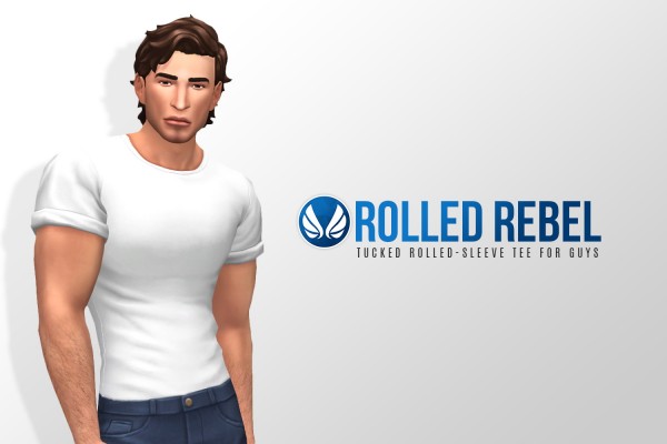  Simsational designs: Rolled Rebel Tucked in Tee