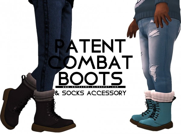 Onyx Sims: Patent Combat Boot