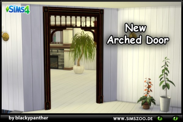  Blackys Sims 4 Zoo: Charmed arched doors by blackypanther