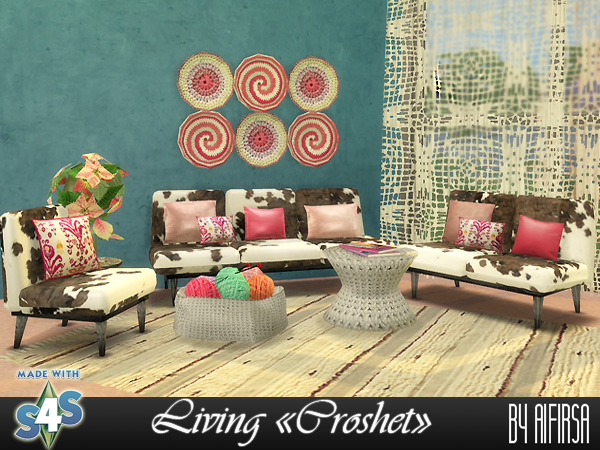  Aifirsa Sims: Livingroom Croshet