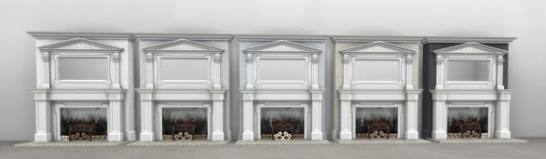  History Lovers Sims Blog: Colonial fireplace