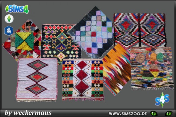  Blackys Sims 4 Zoo: Nepal handmade rugs by weckermaus