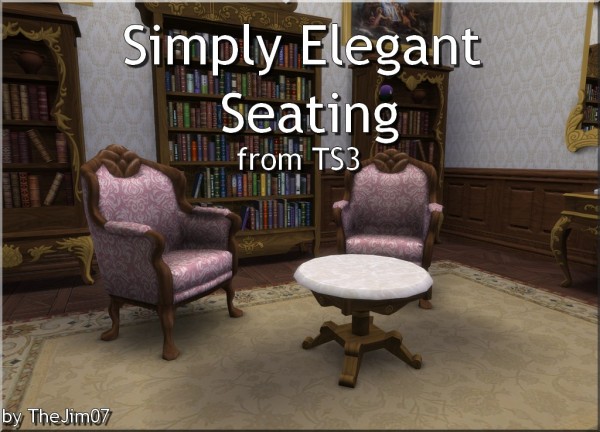  Mod The Sims: Simply Elegant Seating by TheJim07