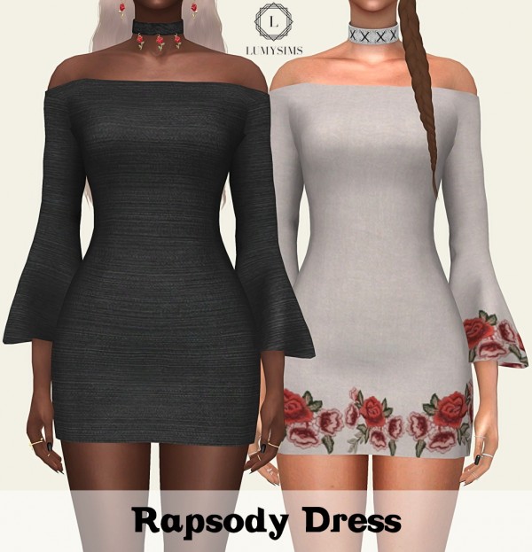  LumySims: Rapsody Dress