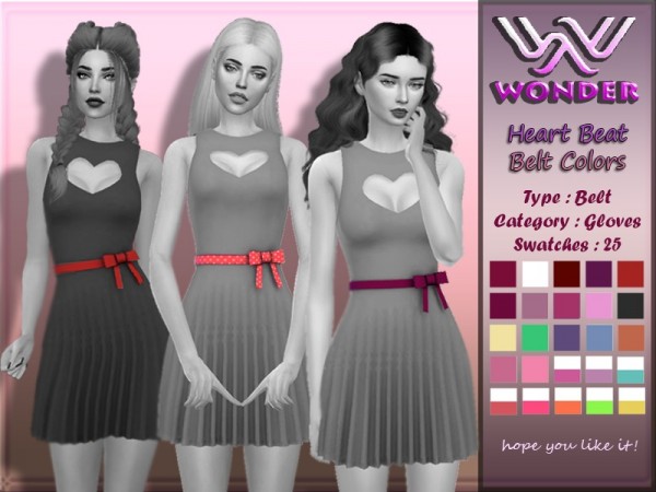  The Sims Resource: Heart Beat Dress by Wonder Sims