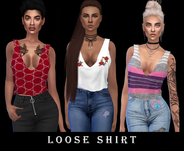  Leo 4 Sims: Loose shirt fixed