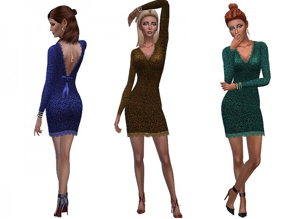 The Sims Resource: Romantic dress by Simalicious