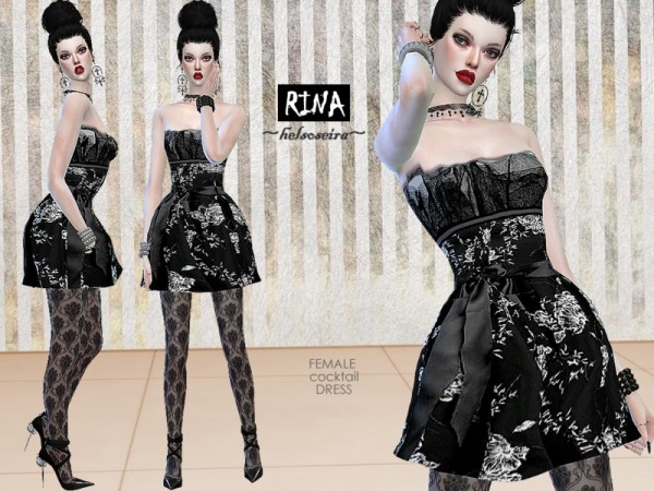  The Sims Resource: Rina Cocktail Dress by Helsoseira