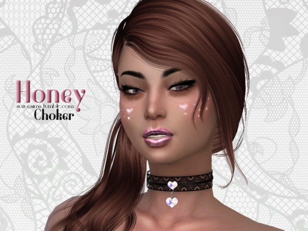  The Sims Resource: Honey Choker by Suzue