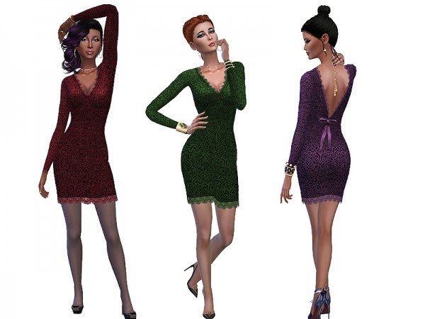  The Sims Resource: Romantic dress by Simalicious