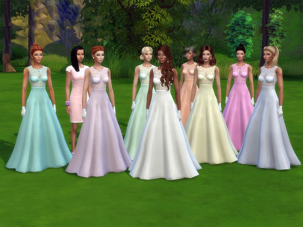  The Sims Resource: Dream comes true dress by Simalicious