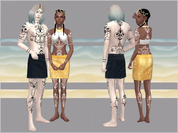  The Sims Resource: Agape   tattoos by WistfulCastle