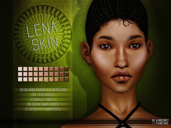  The Sims Resource: Lena Skin and Overlay by Blahberry Pancake