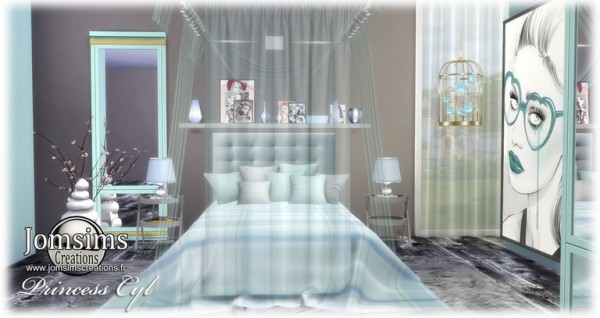  Jom Sims Creations: Princesse Cyl bedroom