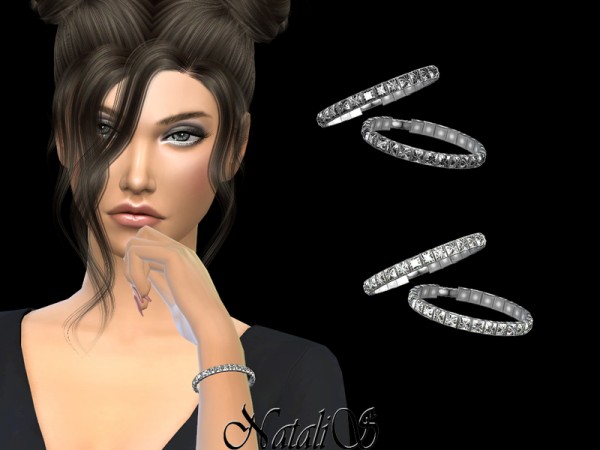  The Sims Resource: Diamond tennis bracelet by NataliS