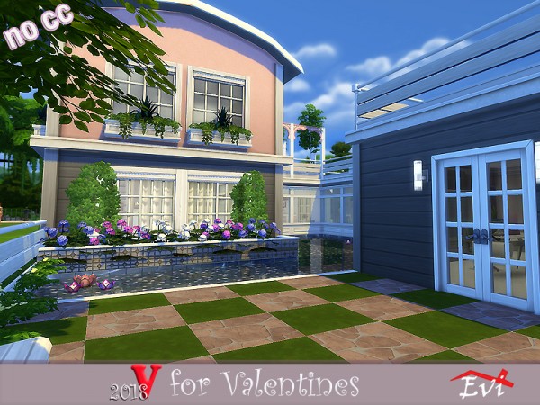  The Sims Resource: V for Valentines 2018 by evi