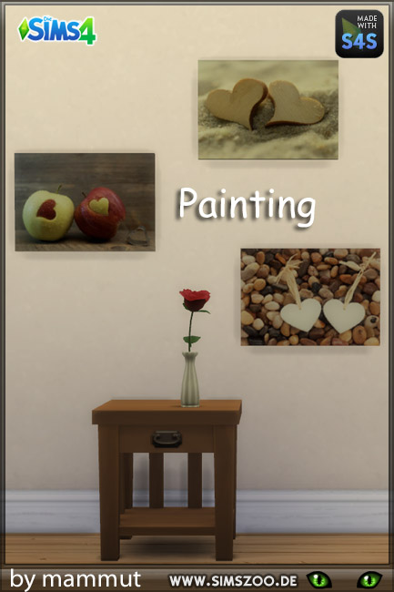  Blackys Sims 4 Zoo: Hearts paintings by mammut