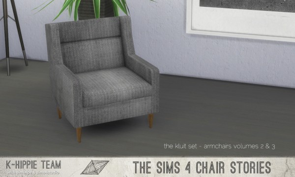  Simsworkshop: K Kluit – 7 Armchairs – set 2 and 3 by k hippie