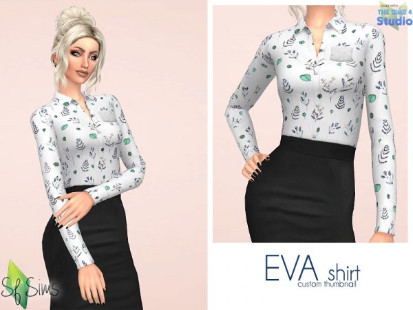  The Sims Resource: Social blouse by LYLLYAN