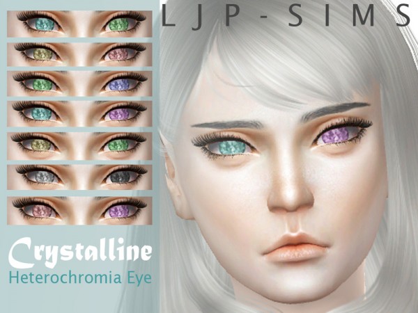  The Sims Resource: Crystalline Heterochromia eye by LJP Sims