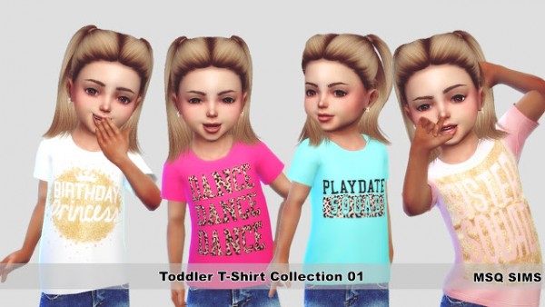  MSQ Sims: Toddler T Shirt Collection 01