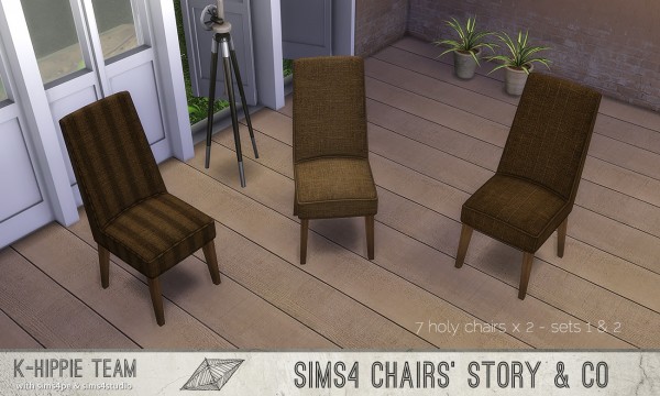  Simsworkshop: 7 Chairs   K Holy Chairs   volumes 1 and 2 by k hippie