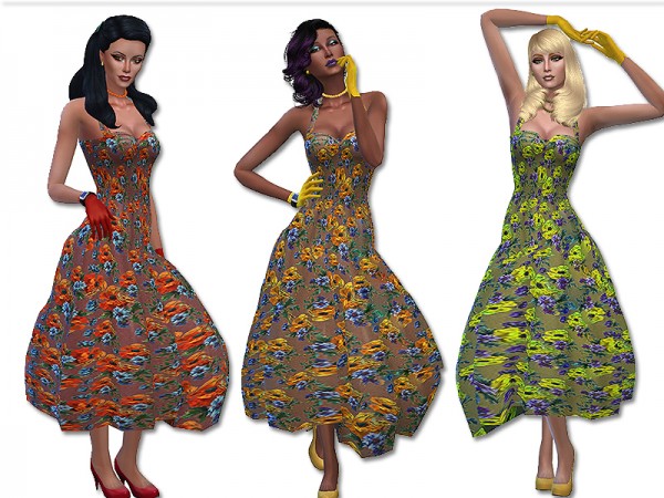  The Sims Resource: Retro dress by Simalicious