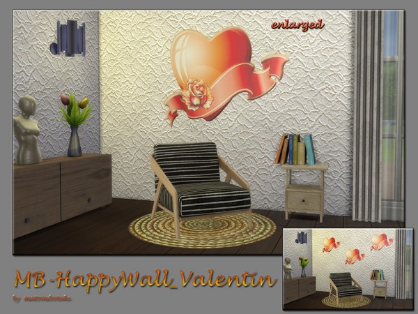 The Sims Resource: Happy Wall Valentin by matomibotaki