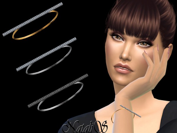  The Sims Resource: Bar Diamond Bracelet by NataliS
