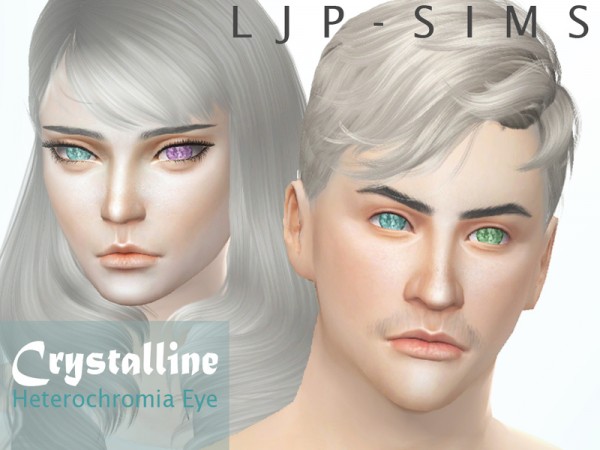  The Sims Resource: Crystalline Heterochromia eye by LJP Sims