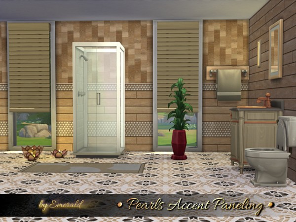  The Sims Resource: Pearls Accent Paneling by emerald