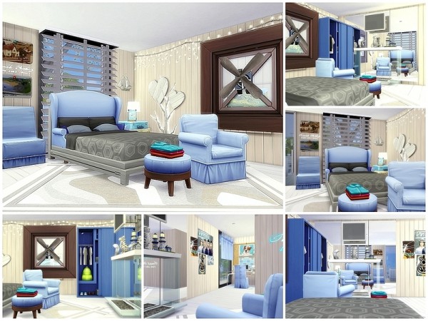  The Sims Resource: Oceanside Modern Cabin by Moniamay72