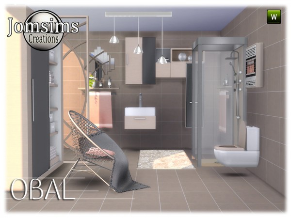  The Sims Resource: Obal bathroom by jomsims