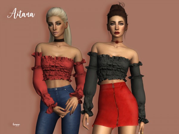  The Sims Resource: Aitana top by Laupipi