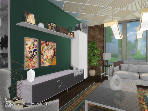  The Sims Resource: Diana Livingroom TV Units by ArtVitalex