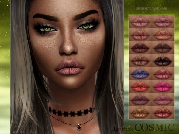  The Sims Resource: Lipstick   Cosmic by ANGISSI