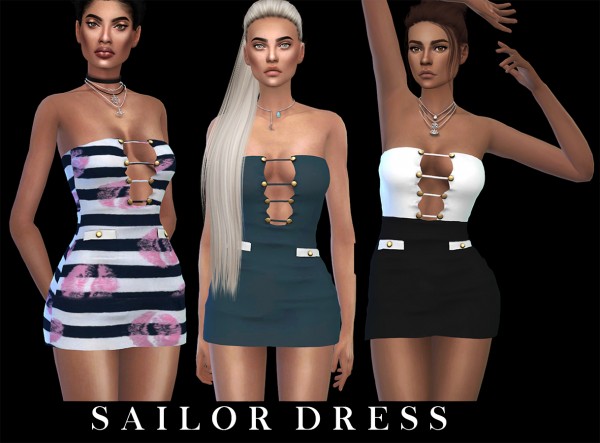  Leo 4 Sims: Sailor dress recolored